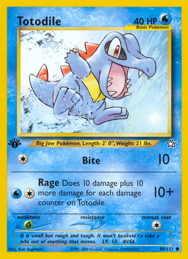Totodile (80/111) [Neo Genesis 1st Edition] | Rock City Comics