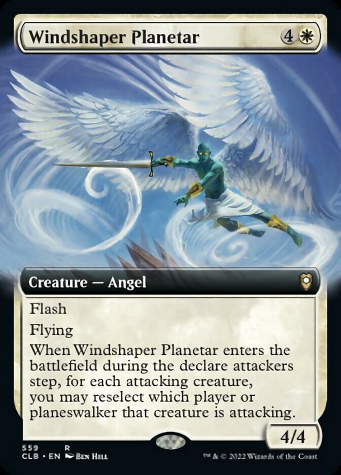 Windshaper Planetar (Extended Art) [Commander Legends: Battle for Baldur's Gate] | Rock City Comics