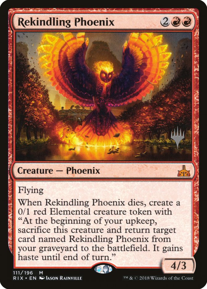 Rekindling Phoenix (Promo Pack) [Rivals of Ixalan Promos] | Rock City Comics