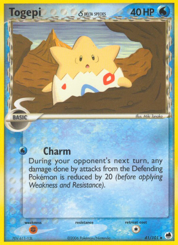 Togepi (41/101) (Delta Species) [EX: Dragon Frontiers] | Rock City Comics