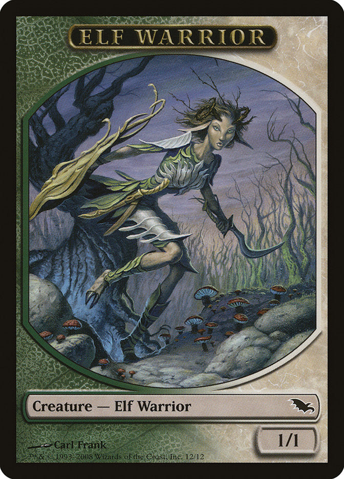 Elf Warrior (12/12) [Shadowmoor Tokens] | Rock City Comics