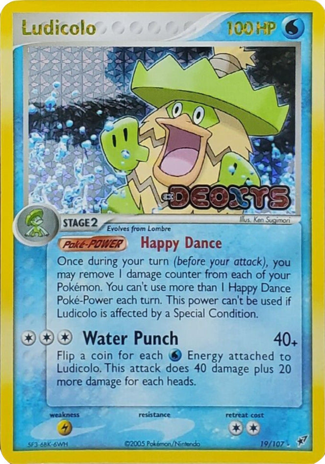 Ludicolo (19/107) (Stamped) [EX: Deoxys] | Rock City Comics