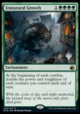 Unnatural Growth (Promo Pack) [Innistrad: Midnight Hunt Promos] | Rock City Comics