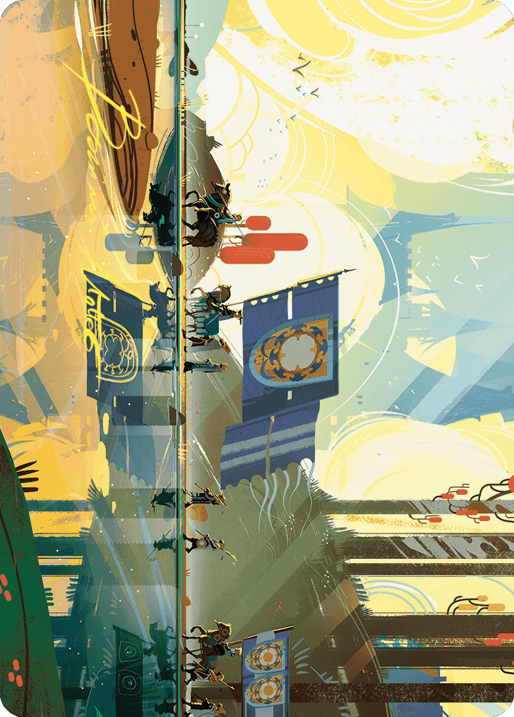 Knightly Valor Art Card (Gold-Stamped Signature) [Wilds of Eldraine Art Series] | Rock City Comics