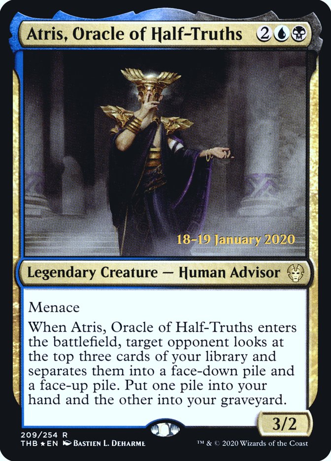 Atris, Oracle of Half-Truths [Theros Beyond Death Prerelease Promos] | Rock City Comics