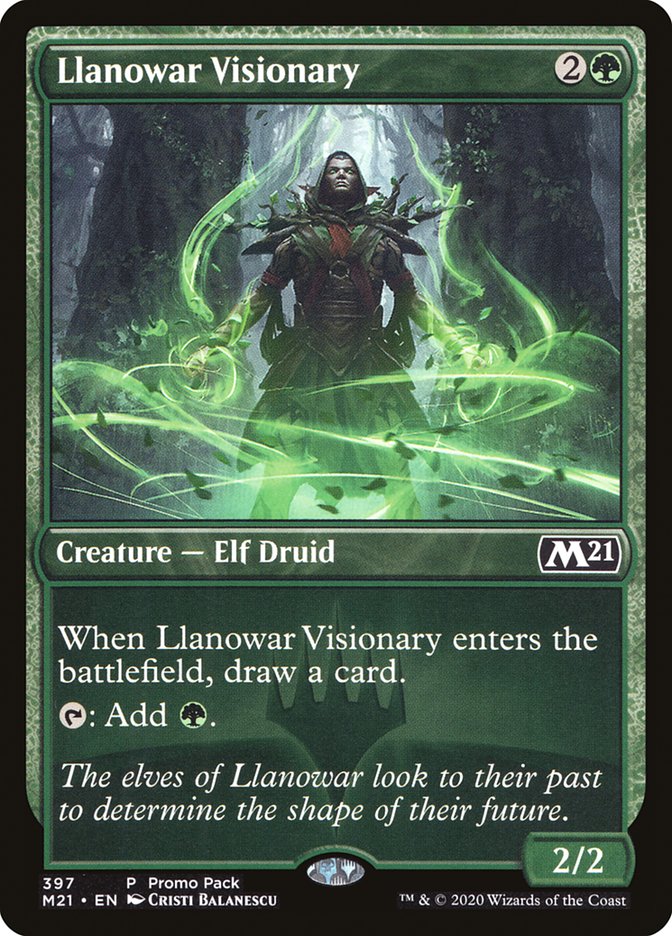 Llanowar Visionary (Promo Pack) [Core Set 2021 Promos] | Rock City Comics