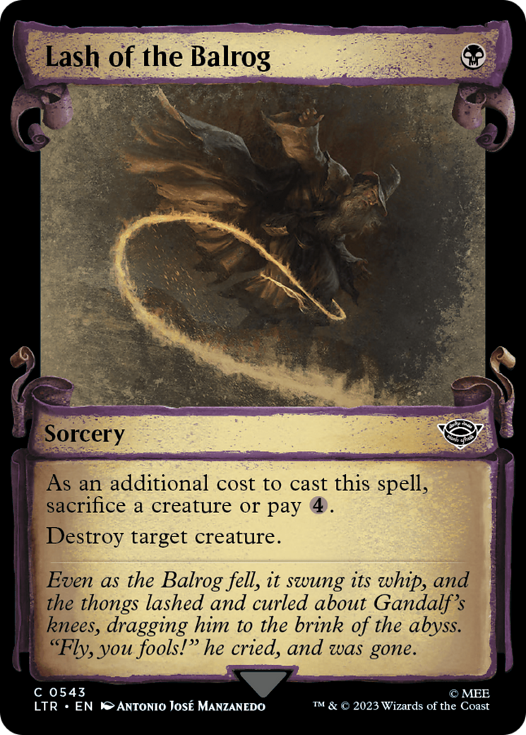 Lash of the Balrog [The Lord of the Rings: Tales of Middle-Earth Showcase Scrolls] | Rock City Comics