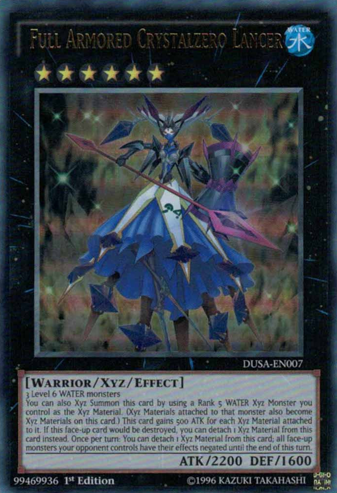 Full Armored Crystalzero Lancer [DUSA-EN007] Ultra Rare | Rock City Comics