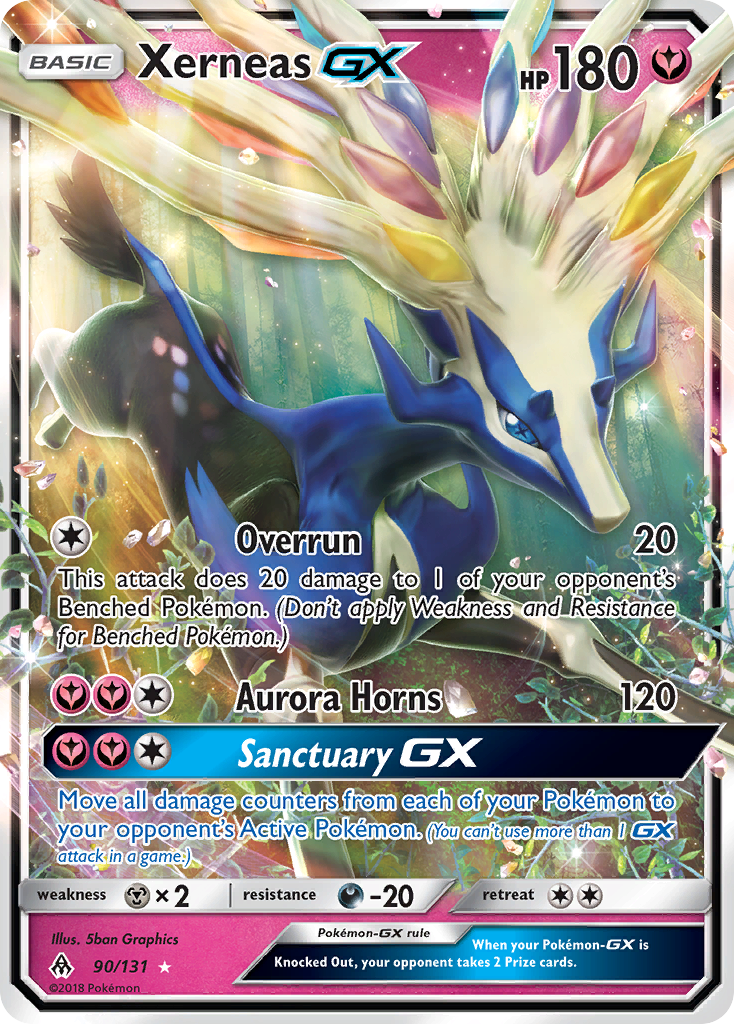 Xerneas GX (90/131) [Sun & Moon: Forbidden Light] | Rock City Comics