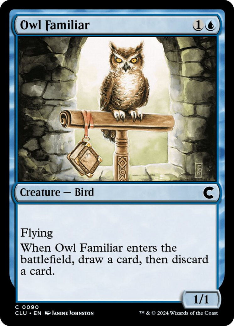 Owl Familiar [Ravnica: Clue Edition] | Rock City Comics