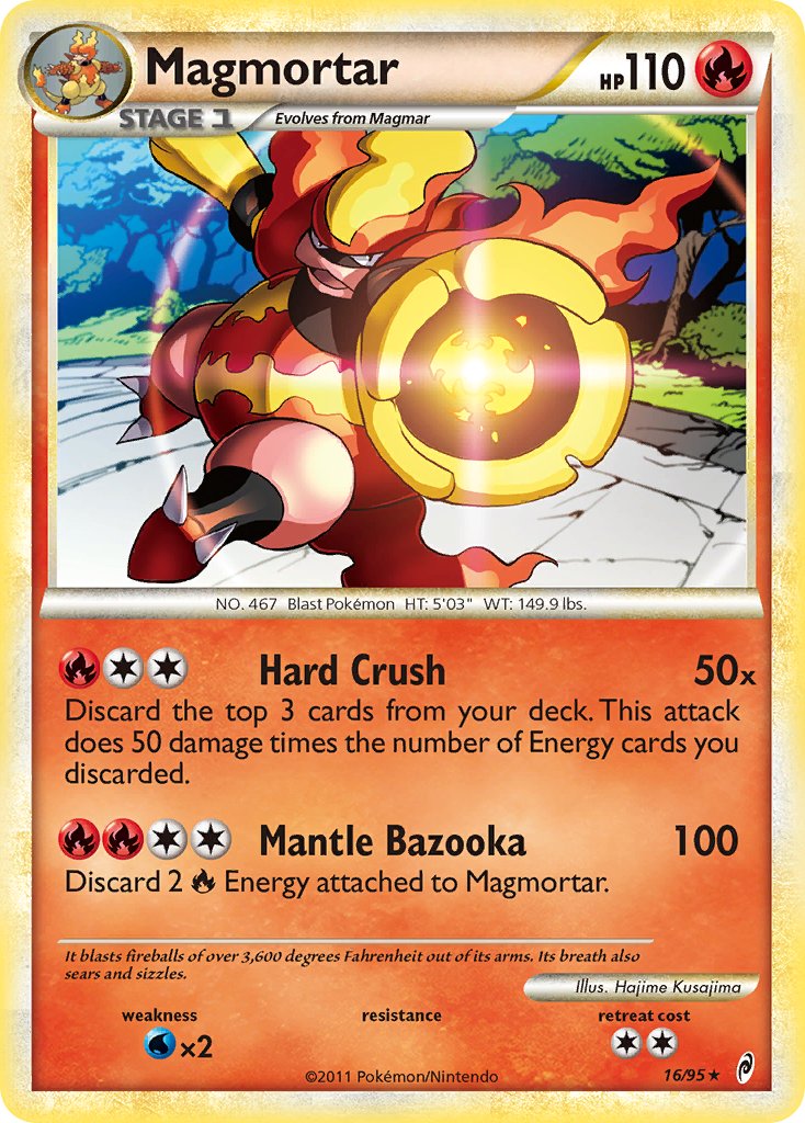 Magmortar (16/95) (Theme Deck Exclusive) [HeartGold & SoulSilver: Call of Legends] | Rock City Comics