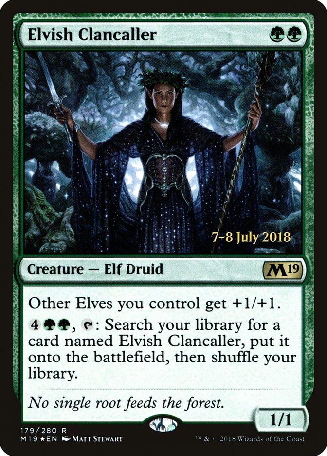 Elvish Clancaller  [Core Set 2019 Prerelease Promos] | Rock City Comics