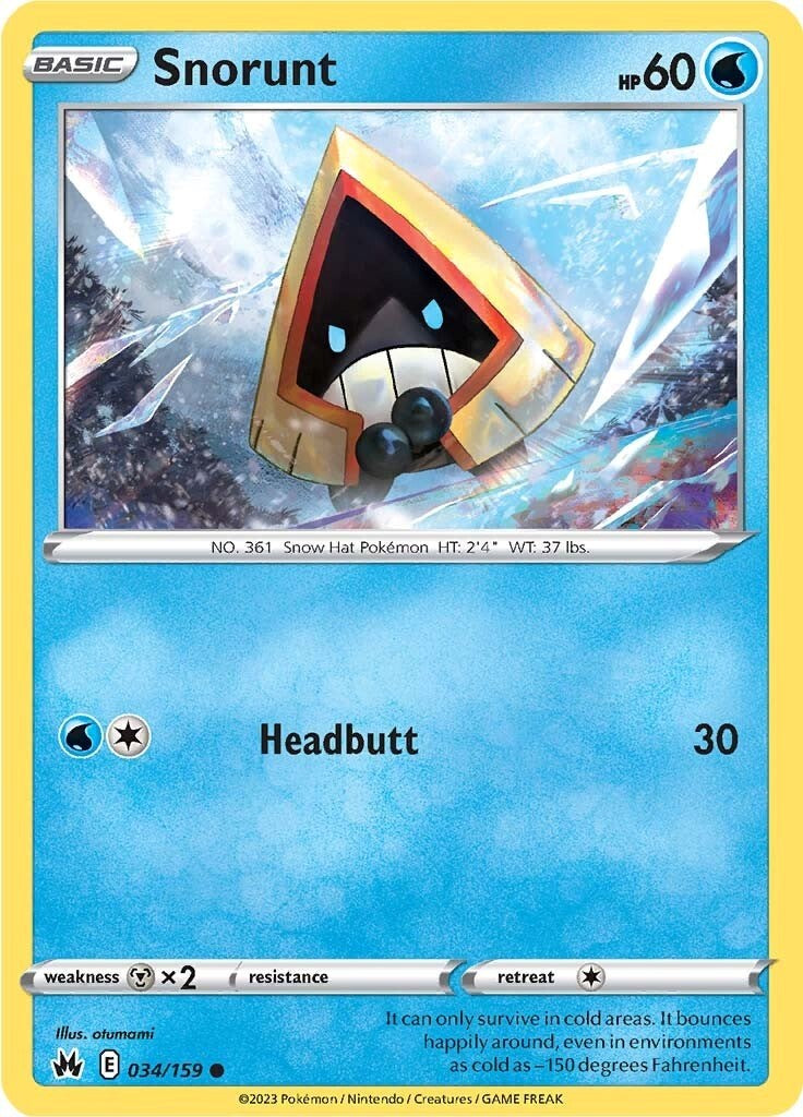 Snorunt (034/159) [Sword & Shield: Crown Zenith] | Rock City Comics