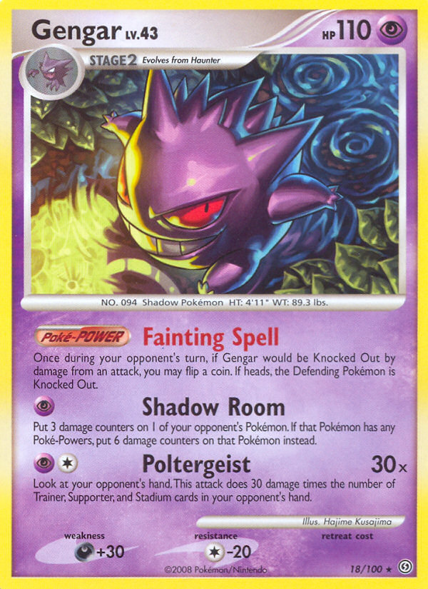 Gengar (18/100) [Diamond & Pearl: Stormfront] | Rock City Comics