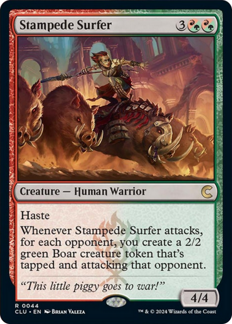 Stampede Surfer [Ravnica: Clue Edition] | Rock City Comics