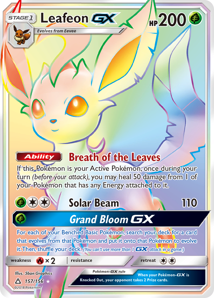 Leafeon GX (157/156) [Sun & Moon: Ultra Prism] | Rock City Comics