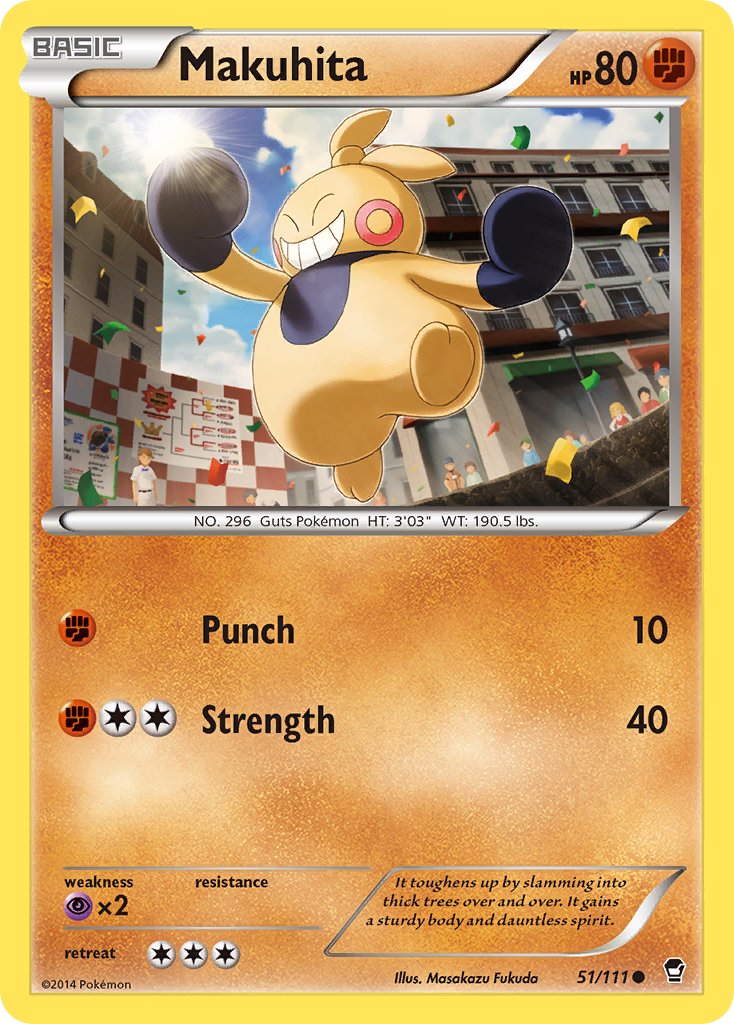 Makuhita (51/111) [XY: Furious Fists] | Rock City Comics