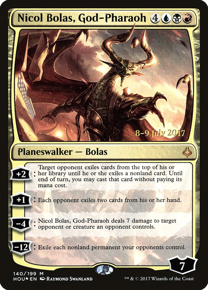 Nicol Bolas, God-Pharaoh  [Hour of Devastation Prerelease Promos] | Rock City Comics