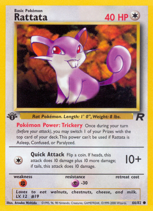 Rattata (66/82) [Team Rocket 1st Edition] | Rock City Comics