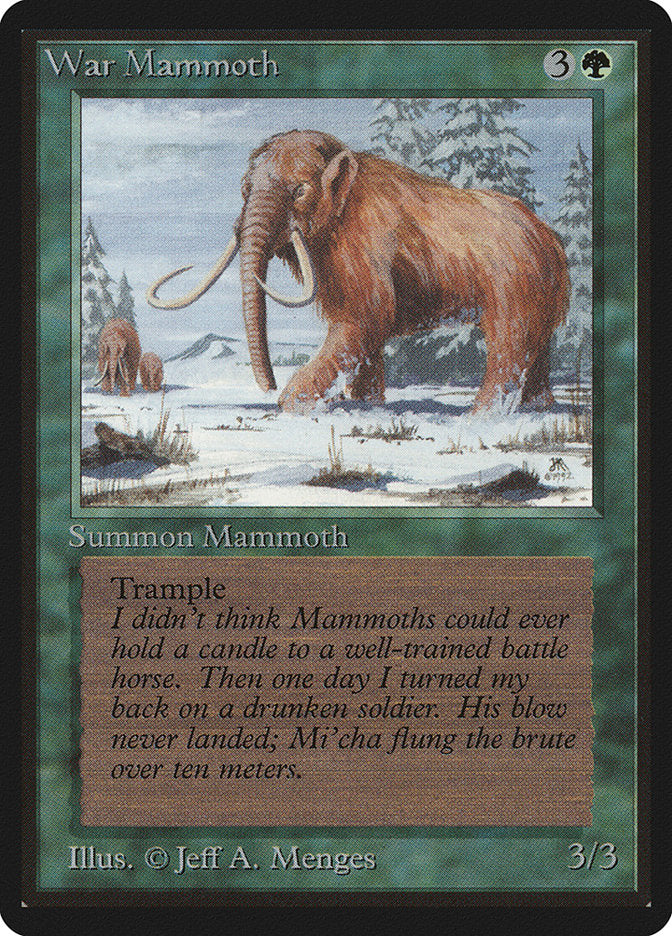 War Mammoth [Limited Edition Beta] | Rock City Comics