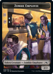 Zombie Employee // Storm Crow Double-sided Token [Unfinity Tokens] | Rock City Comics