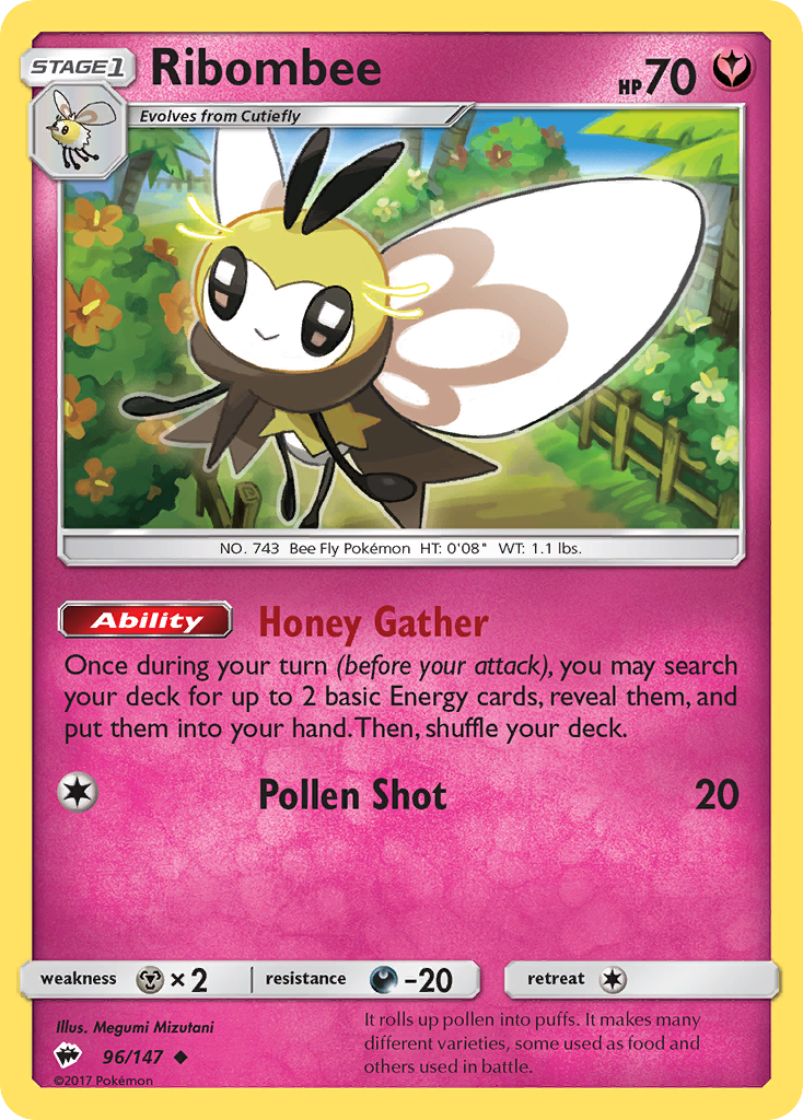 Ribombee (96/147) [Sun & Moon: Burning Shadows] | Rock City Comics