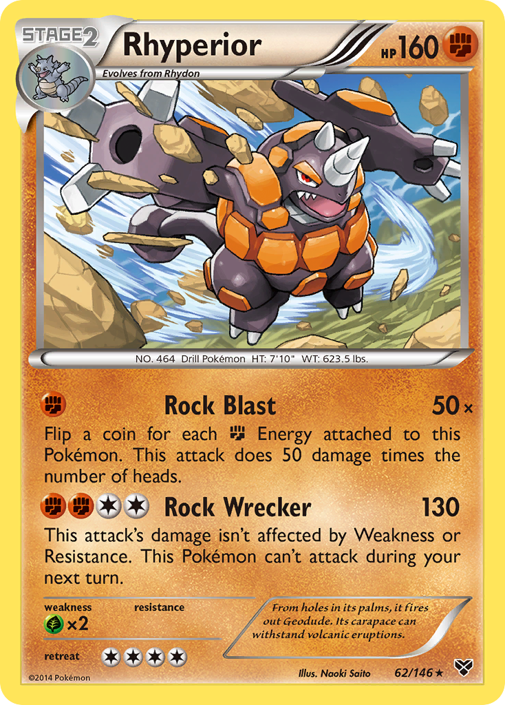 Rhyperior (62/146) [XY: Base Set] | Rock City Comics