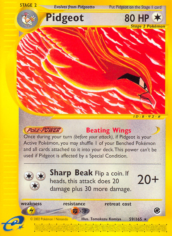 Pidgeot (59/165) [Expedition: Base Set] | Rock City Comics