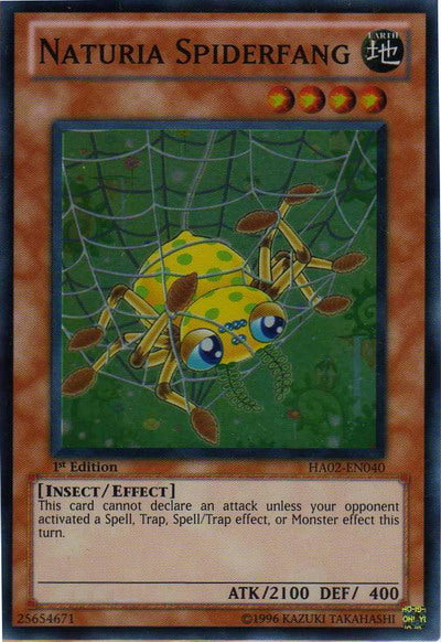 Naturia Spiderfang [HA02-EN040] Super Rare | Rock City Comics