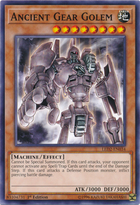 Ancient Gear Golem [LED2-EN034] Common | Rock City Comics