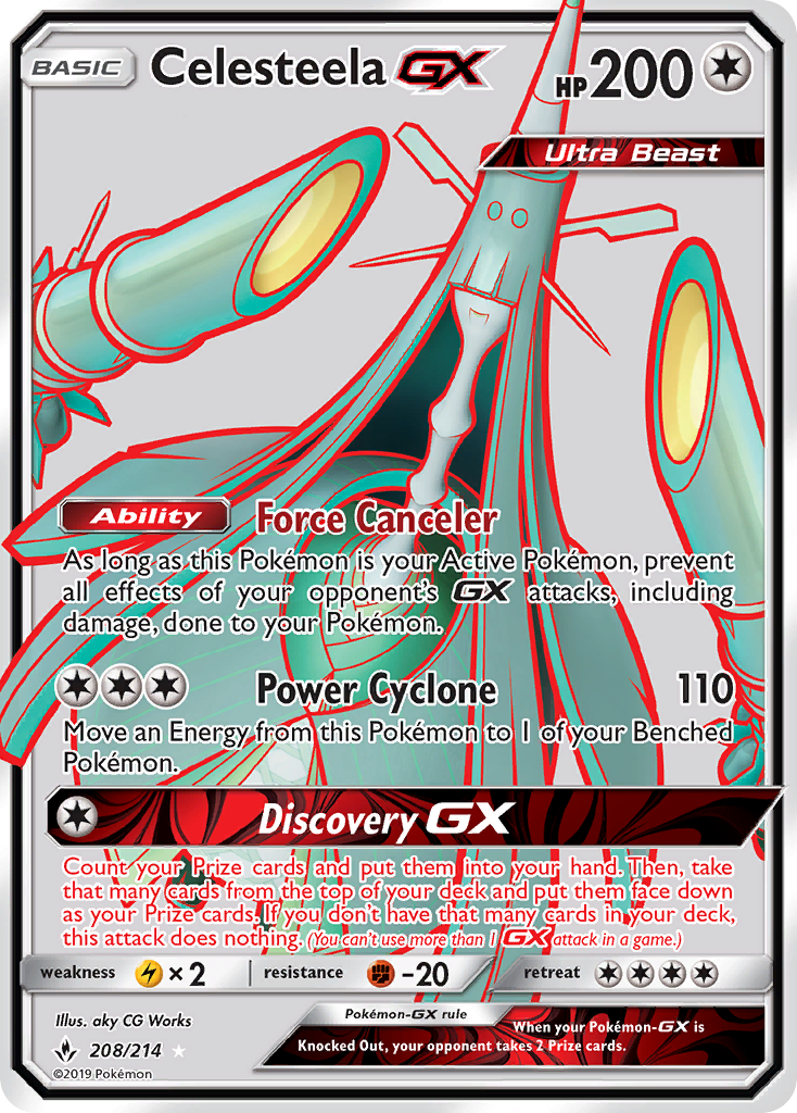 Celesteela GX (208/214) [Sun & Moon: Unbroken Bonds] | Rock City Comics