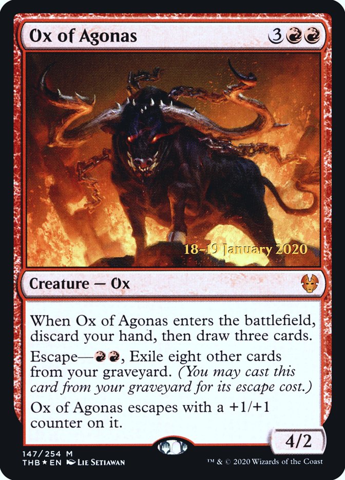 Ox of Agonas [Theros Beyond Death Prerelease Promos] | Rock City Comics