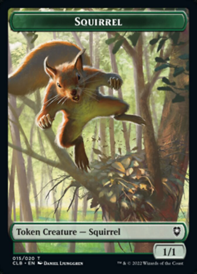 Treasure // Squirrel Double-sided Token [Commander Legends: Battle for Baldur's Gate Tokens] | Rock City Comics