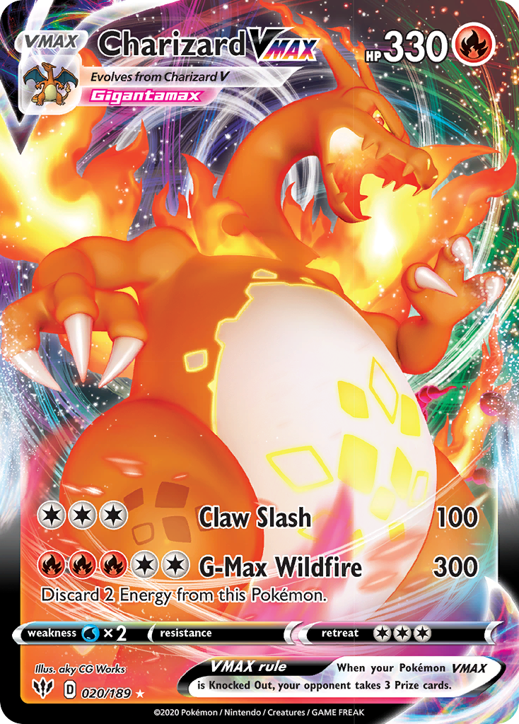 Charizard VMAX (020/189) [Sword & Shield: Darkness Ablaze] | Rock City Comics