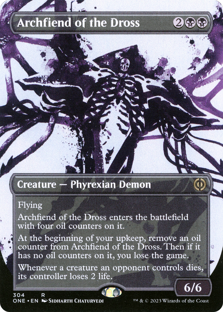 Archfiend of the Dross (Borderless Ichor) [Phyrexia: All Will Be One] | Rock City Comics