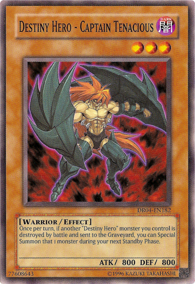 Destiny Hero - Captain Tenacious [DR04-EN182] Common | Rock City Comics