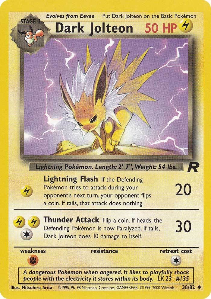 Dark Jolteon (38/82) [Team Rocket Unlimited] | Rock City Comics