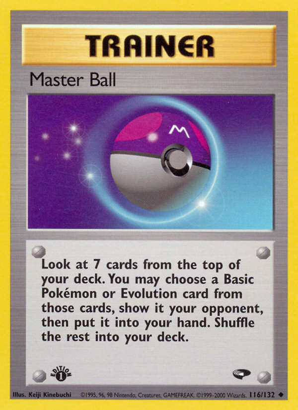 Master Ball (116/132) [Gym Challenge 1st Edition] | Rock City Comics