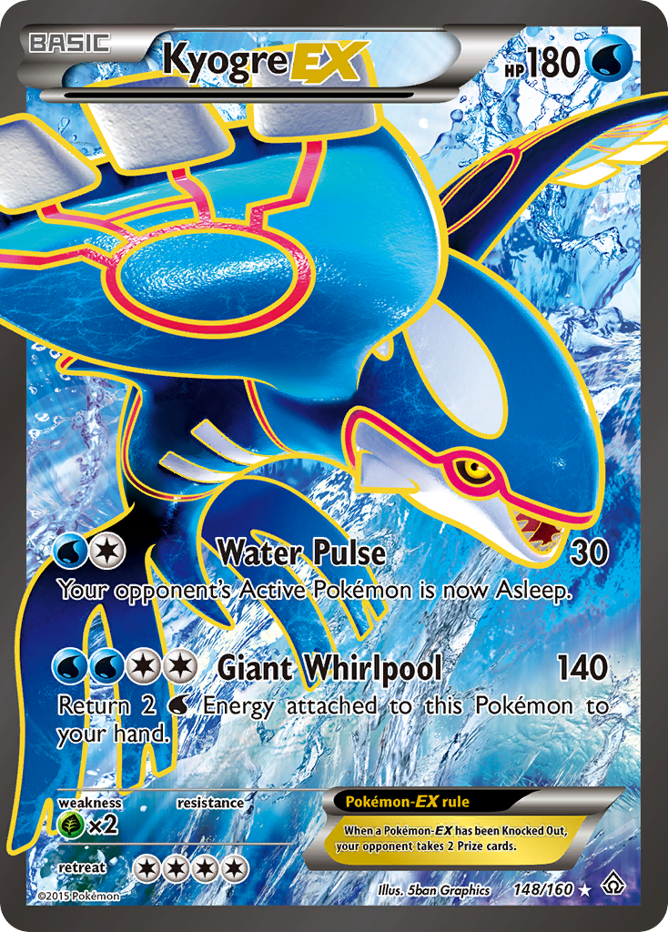 Kyogre EX (148/160) [XY: Primal Clash] | Rock City Comics