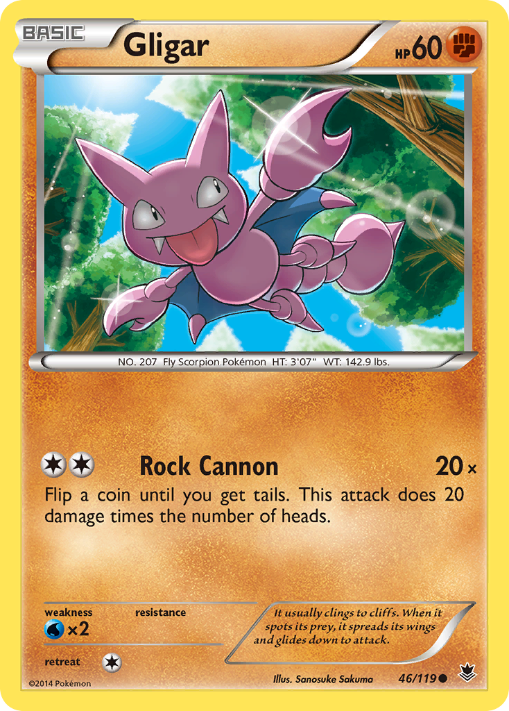 Gligar (46/119) [XY: Phantom Forces] | Rock City Comics