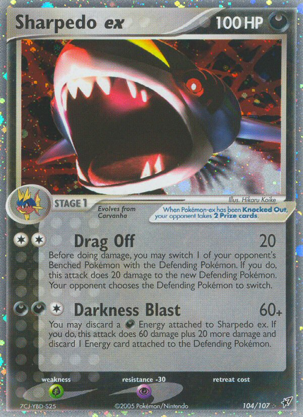 Sharpedo ex (104/107) [EX: Deoxys] | Rock City Comics