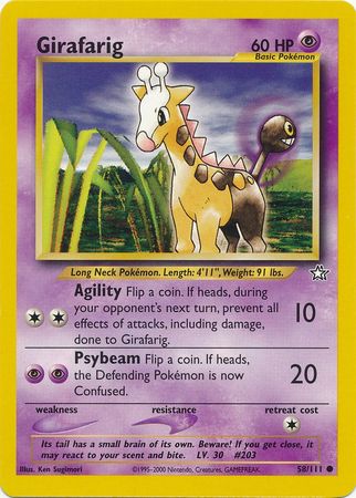 Girafarig (58/111) [Neo Genesis Unlimited] | Rock City Comics