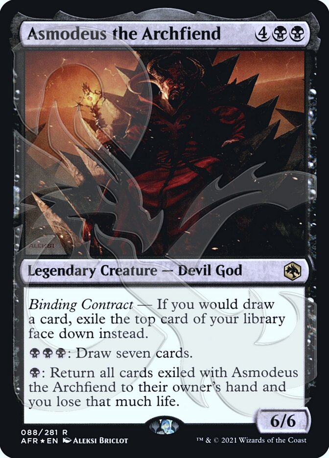 Asmodeus the Archfiend (Ampersand Promo) [Dungeons & Dragons: Adventures in the Forgotten Realms Promos] | Rock City Comics