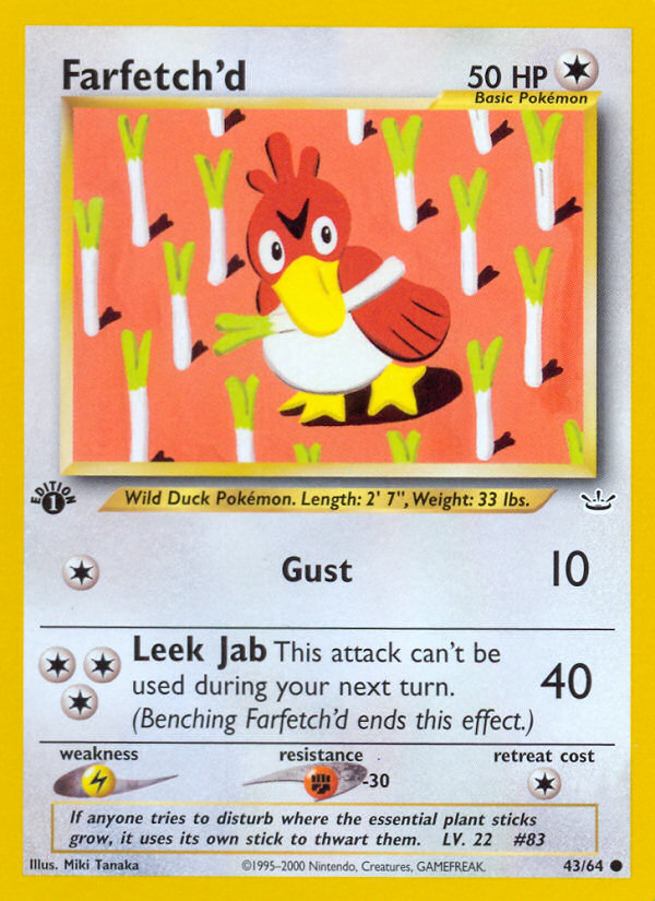 Farfetch'd (43/64) [Neo Revelation 1st Edition] | Rock City Comics