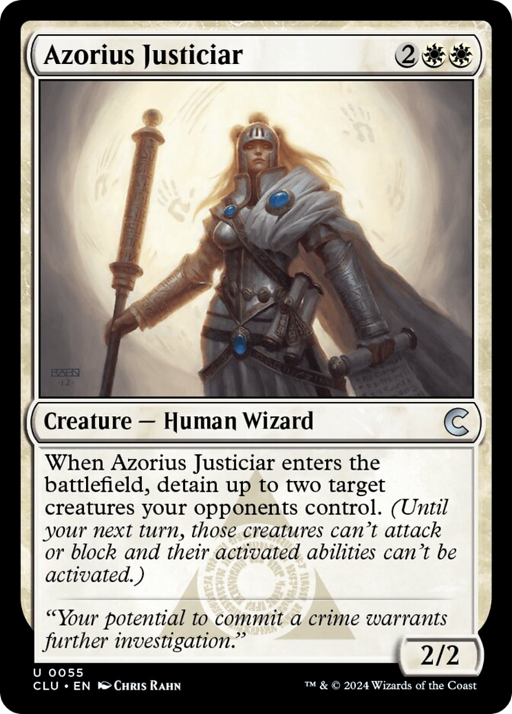 Azorius Justiciar [Ravnica: Clue Edition] | Rock City Comics