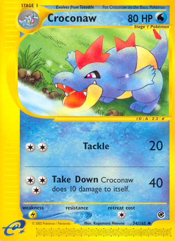 Croconaw (74/165) [Expedition: Base Set] | Rock City Comics