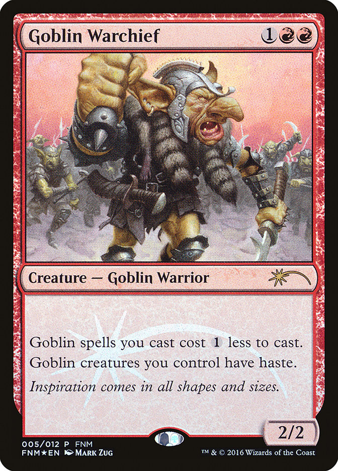 Goblin Warchief [Friday Night Magic 2016] | Rock City Comics