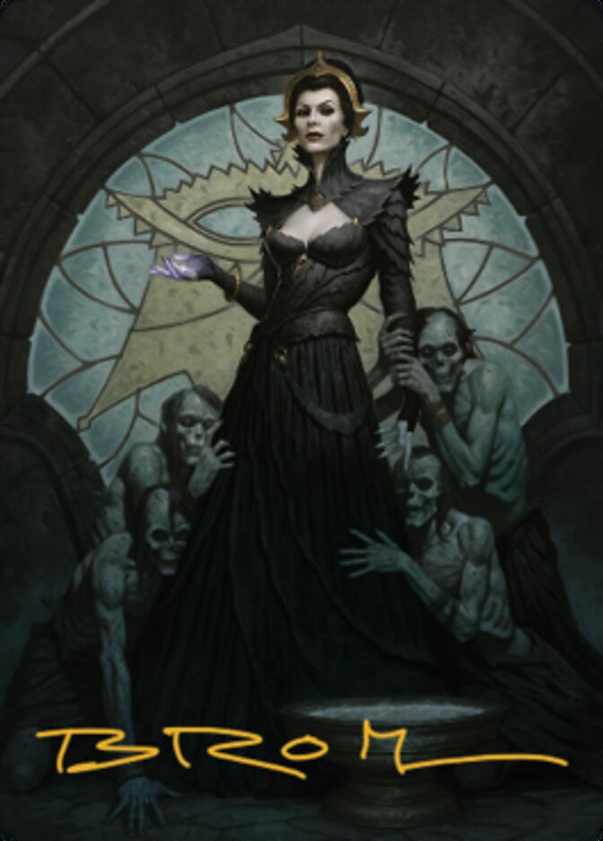 Liliana of the Veil Art Card (Gold-Stamped Signature) [Dominaria United Art Series] | Rock City Comics