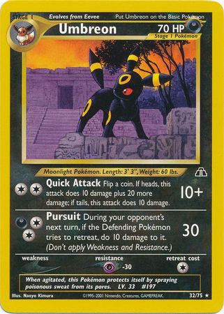 Umbreon (32/75) [Neo Discovery Unlimited] | Rock City Comics