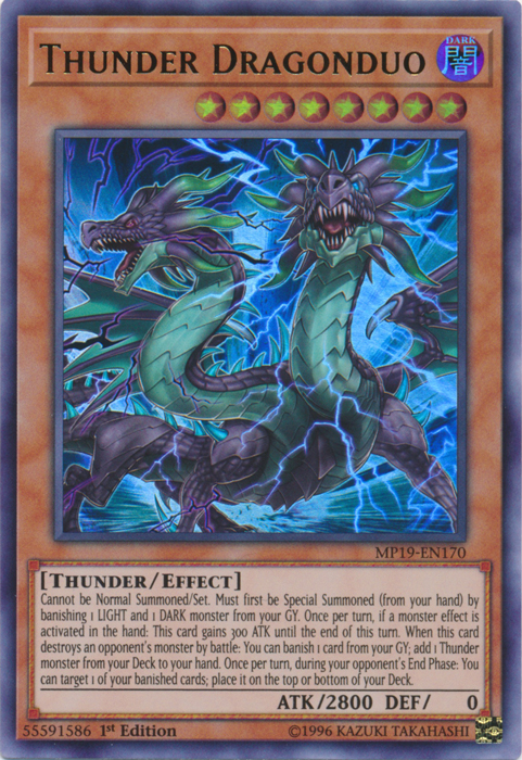 Thunder Dragonduo [MP19-EN170] Ultra Rare | Rock City Comics